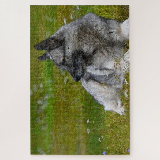 Elk Hound Dog. Legpuzzel (Verticaal)