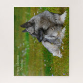 Elk Hound Dog. Legpuzzel (Verticaal)