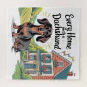 Elk Huis Heeft een Dachshund Nodig Legpuzzel (Horizontaal)