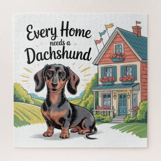 Elk Huis Heeft een Dachshund Nodig Legpuzzel (Verticaal)
