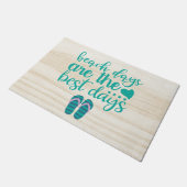 Elk huis met een strand is de beste dag deurmat (Schuin)