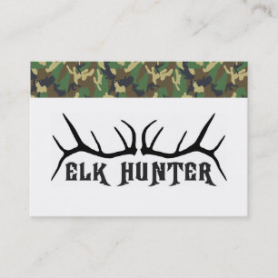 Elk HUnter met Camo-grens Visitekaartje