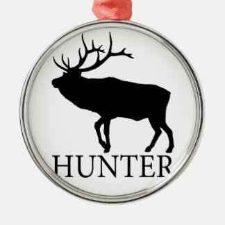 Elk Hunter Metalen Ornament