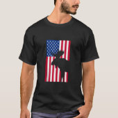 Elk Hunting Bull Elk State Shape American Elk Hunt T-shirt (Voorkant)