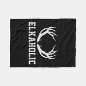 Elk Hunting Elkaholic Antler Funny Elk Hunter Gift Fleece Deken (Voorkant (Horizontaal))