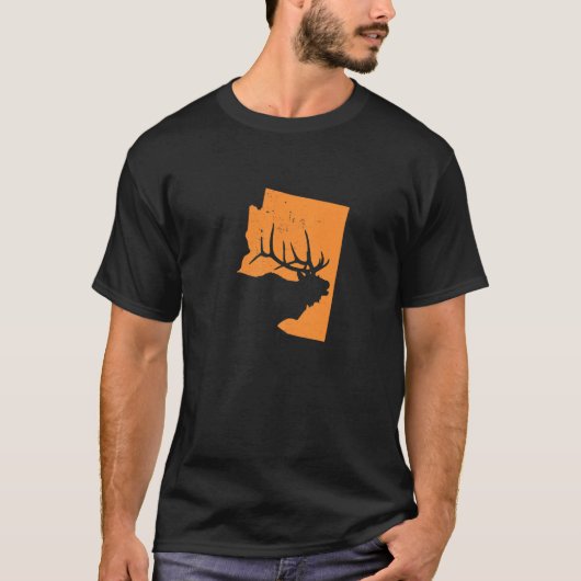 Elk Hunting in Arizona We houden van jagen op Elks T-shirt (Voorkant)