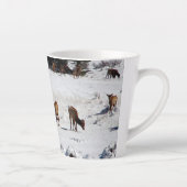 Elk in de mok van Snow latte (Rechts)