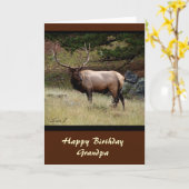 Elk in de Wild Kaart (Gele Bloem)