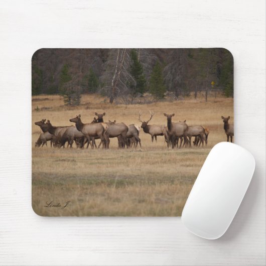 Elk in de Wild Mousepad Muismat (Met muis)