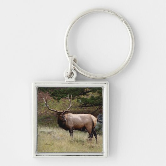 Elk in de Wild Sleutelhanger (Voorkant)