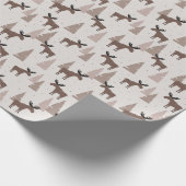 Elk in de winter cadeaupapier (Hoek)