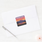Elk in het Grand Teton National Park Vierkante Sticker (Envelop)