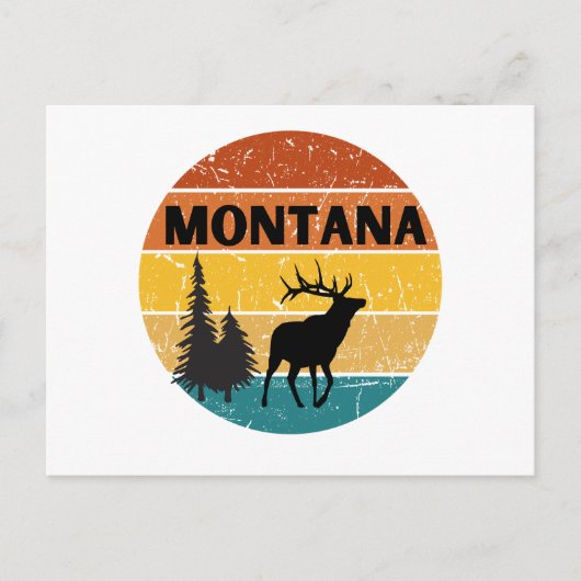 Elk in Montana Briefkaart (Voorkant)