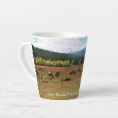 Elk in Rocky Mountain National Park latte mok (Linkerhoek)