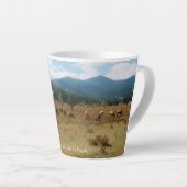 Elk in Rocky Mountain National Park latte mok (Rechterhoek)