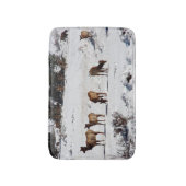 Elk in sneeuwbadmat badmat (Voorkant Verticaal)