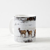 Elk in sneeuwkoffie mok (Voorkant links)