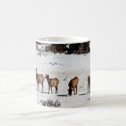 Elk in sneeuwkoffie mok (Center)