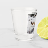 Elk in sneeuwschotglas shot glas (Links)