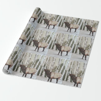 Elk in Snow Cadeaupapier