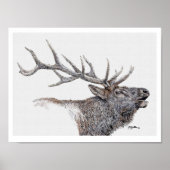 Elk Ink en Waterverf Poster (Voorkant)