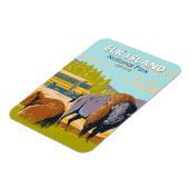 Elk Island National Park Canada Bison  Magneet (Linkerzijde)