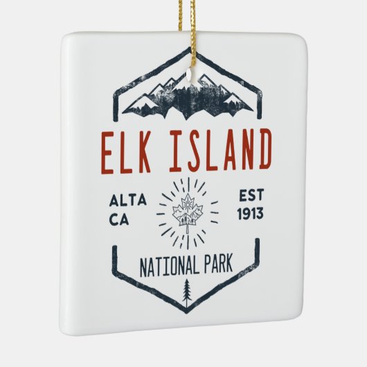 Elk Island National Park Canada Keramisch Ornament (Rechts)