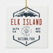 Elk Island National Park Canada Keramisch Ornament (Achterkant)