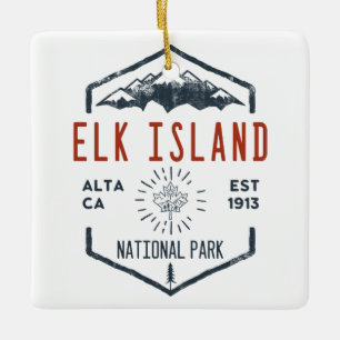 Elk Island National Park Canada  Keramisch Ornament