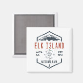 Elk Island National Park Canada  Magneet (Voorkant / Achterkant)