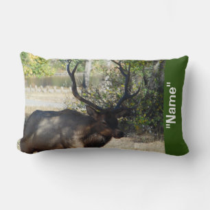 Elk jaagblad met decoratieve piloot kussen