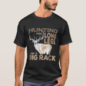 Elk jaagend Big Rack Bull Hunter Hunt Season T-shirt (Voorkant)