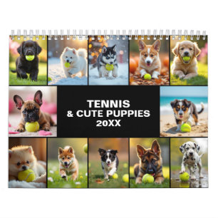 Elk jaar 🎾 12 Maanden van Staartkwispelende Tenni Kalender