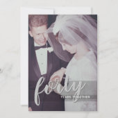 ELK JAAR - 40ste trouwjubileum & foto Kaart (Voorkant)