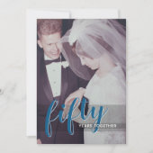 ELK JAAR - 50ste trouwdag & foto Kaart (Voorkant)