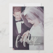 ELK JAAR - 50ste trouwdag & foto Kaart (Voorkant)