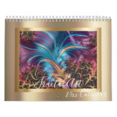 Elk jaar Abstracte moderne fractale kunst Kalender (Hoes)