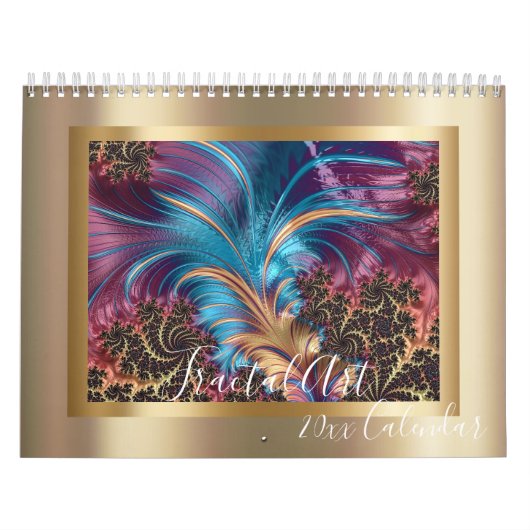 Elk jaar Abstracte moderne fractale kunst Kalender (Hoes)