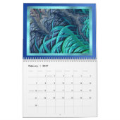 Elk jaar Abstracte moderne fractale kunst Kalender (Feb 2027)