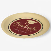 Elk jaar Afstuderen Gold Papieren Bordje (Gekanteld)