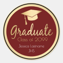 Elk jaar Afstuderen Gold