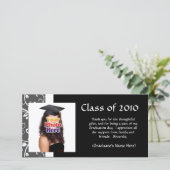 Elk jaar~ Afstuderen wijnstokken Dank u/Aankondigi Bedankkaart (Staand voorkant)