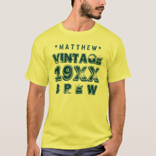Elk jaar BREW de Tekst van de Grunge Gold G11Z T-shirt