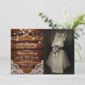 ELK JAAR - Bruiloft Jubileum Fotouitnodiging Kaart (Staand voorkant)