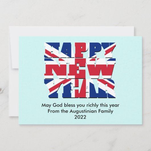 ELK JAAR Christelijk NIEUW JAAR BEDRIJFSTAK VK Feestdagenkaart (Voorkant)