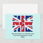 ELK JAAR Christelijk NIEUW JAAR BEDRIJFSTAK VK Feestdagenkaart (Voorkant / Achterkant)