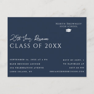 Elk jaar Class Reunion Design Invitation Briefkaar Briefkaart