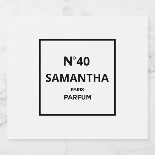 ELK JAAR Designer Parfum Fles Verjaardag Bier Etiket (Enkel label)