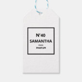 ELK JAAR Designer Parfum Fles Verjaardag Cadeaulabel (Voorkant)