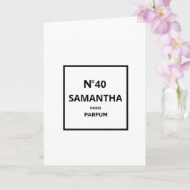 ELK JAAR Designer Parfum Fles Verjaardag Kaart